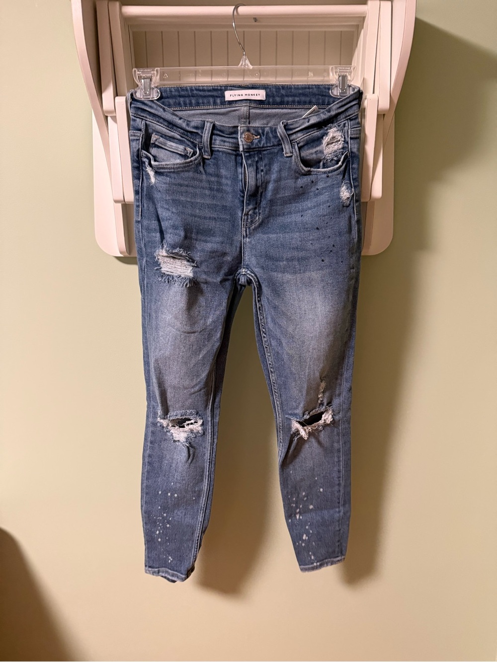 Flying Monkey Women's Distressed Skinny Jeans - size 29